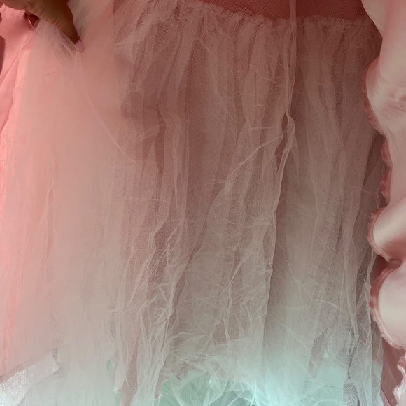 Coya Collection Hand-Beaded Glitter Ball Gown XS – Rose Gold Elegance ✨ - Picture 10 of 15